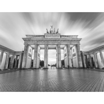 Lais Puzzle - Die Langzeitbelichtung des Brandenburger Tors in Berlin, Deutschland in schwarz weiß - 1.000 Teile