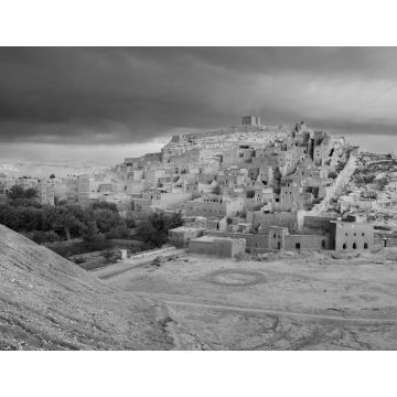 Lais Puzzle - Ksar von Ait Ben Hadu, Marokko in schwarz weiß - 1.000 Teile