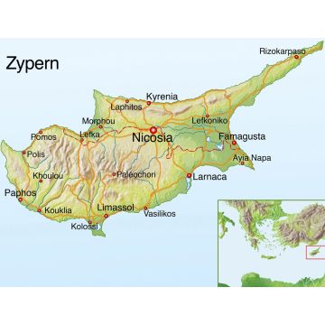 Lais Puzzle - Landkarte von Zypern - 1.000 Teile