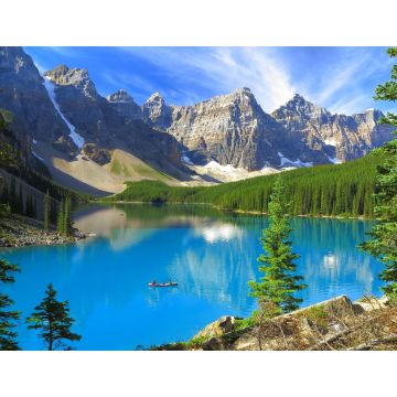 Lais Puzzle - Lebendige Farben des Moraine-Sees im Banff-Nationalpark, Kanada - 1.000 Teile