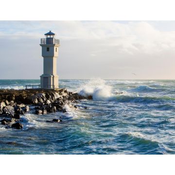 Lais Puzzle - Leuchtturm im Hafen von Akranes, Island - 1.000 Teile