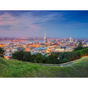 Lais Puzzle - Auckland. Stadtbild von Auckland Skyline, Neuseeland von Mt. Eden bei Sonnenuntergang aufgenommen - 1.000 Teile