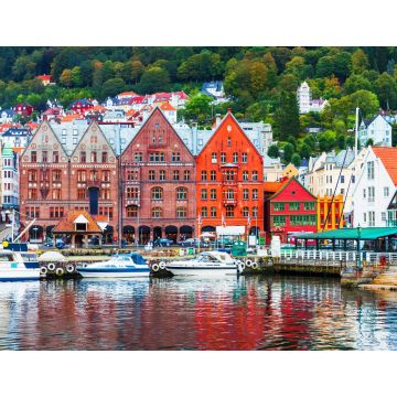 Lais Puzzle - Szenerie von Bergen, Norwegen - 1.000 Teile