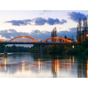 Lais Puzzle - Abenddämmerung entlang des Waikato River in Hamilton, Neuseeland - 1.000 Teile
