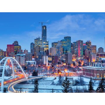 Lais Puzzle - Edmonton Downtown Skyline kurz nach Sonnenuntergang im Winter - 1.000 Teile