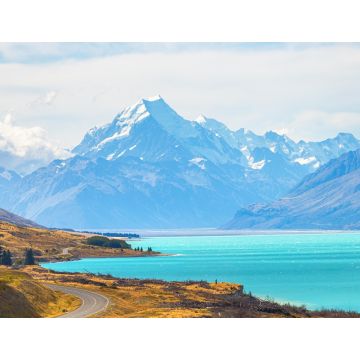 Lais Puzzle - Mount Cook Aussichtspunkt mit dem Lake Pukaki und der Straße, die zum Mount Cook Dorf führt Aussichtspunkt mit dem Lake Pukaki und der Straße, die zum Mount Cook Dorf auf der Südinsel Neuseelands führt - 1.000 Teile