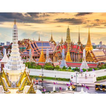Lais Puzzle - Bangkok, Thailand mit dem Tempel des Smaragdbuddhas und dem Großen Palast - 1.000 Teile