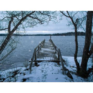 Lais Puzzle - Früher Schneefall am Littoinen-See, Finnland - 1.000 Teile