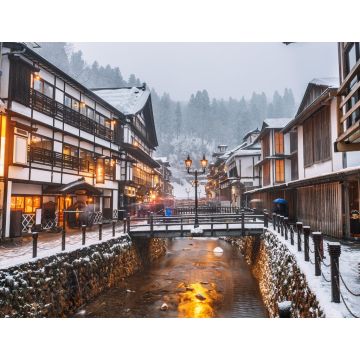 Lais Puzzle - Obanazawa Ginzan Onsen, Japan im Winter - 1.000 Teile