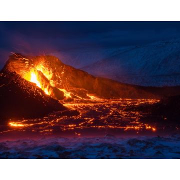 Lais Puzzle - Der Ausbruchsort des Geldingadalir im Fagradalsfjall auf Reykjanes in Island - 1.000 Teile