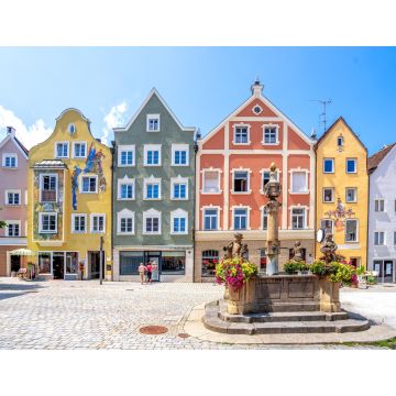 Lais Puzzle - Marienplatz, Weilheim in Oberbayern, Bayern, Deutschland - 1.000 Teile