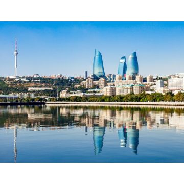 Lais Puzzle - Skyline der Stadt Baku in Aserbaidschan - 1.000 Teile