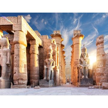 Lais Puzzle - Säulen und Statuen des Haupteingangs des Luxor-Tempels, erster Pylon, Ägypten - 1.000 Teile