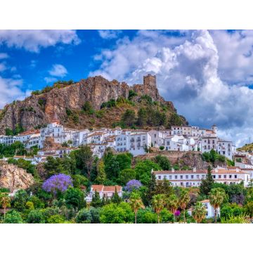 Lais Puzzle - Panoramablick auf Zahara de la Sierra, eines der berühmten weißen Dörfer in der Provinz Cadiz in Spanien - 1.000 Teile
