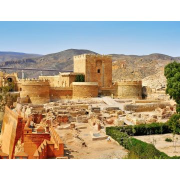 Lais Puzzle - Blick auf die Mauern der Alcazaba von Almeria in Almeria, Spanien - 1.000 Teile