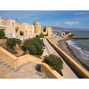 Lais Puzzle - Küstenweg und Burg Roquetas del Mar de Santa Ana Costa de Almería, Andalusien, Spanien - 1.000 Teile