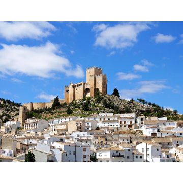 Lais Puzzle - Blick auf die Burg (castillo de los Fajardo) und die Stadt, Velez Blanco, Almeria, Andalusien, Spanien - 1.000 Teile