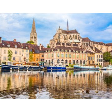 Lais Puzzle - Auxerre mit dem Fluss Yonne, Burgund, Frankreich - 1.000 Teile