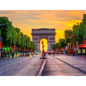 Lais Puzzle - Champs-Elysées und Arc de Triomphe am Abend in Paris, Frankreich - 1.000 Teile