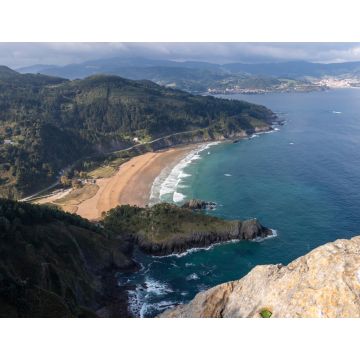 Lais Puzzle - Strand von Laga im Biosphärenreservat Urdaibai von einem nahe gelegenen Berg aus - 1.000 Teile