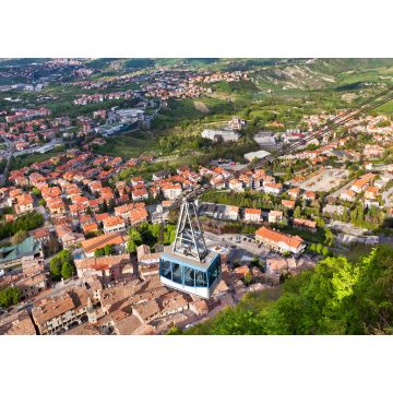 Lais Puzzle - Blick vom Mount Titano, San Marino, auf die Seilbahn - 100, 200, 500 & 1.000 Teile