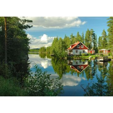 Lais Puzzle - Haus Wasser Reflexion Schweden - 1.000 Teile