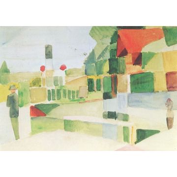 Lais Puzzle - August Macke - An der Schiffslände - 1.000 Teile