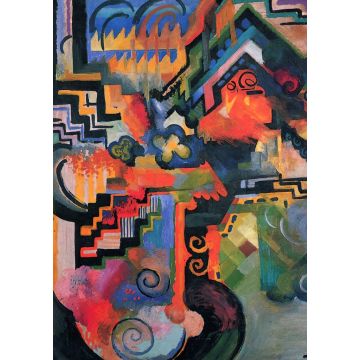 Lais Puzzle - August Macke - Farbige Komposition - 1.000 Teile