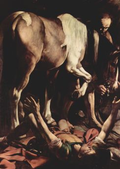 Lais Puzzle - Michelangelo Caravaggio - Gemälde der Cerasi-Kapelle in Santa Maria del Popolo in Rom,  Bekehrung  - 500 Teile