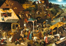 Lais Puzzle - Pieter Bruegel d. Ä. - Serie der bilderbogenartigen Gemälde,  Die niederländischen Sprichwörter - 500 & 1.000 Teile
