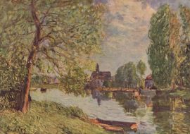 Lais Puzzle - Alfred Sisley - Flußlandschaft bei Moret-sur-Loing - 1.000 Teile