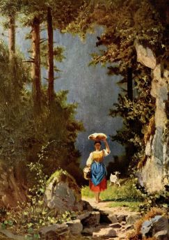 Lais Puzzle - Carl Spitzweg - Mädchen mit Ziege - 1.000 Teile