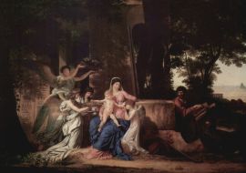 Lais Puzzle - Louis Gauffier - Ruhepause der Heiligen Familie in Ägypten - 1.000 Teile