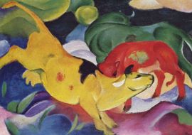 Lais Puzzle - Franz Marc - Kühe-rot, grün, gelb - 1.000 Teile