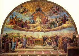 Lais Puzzle - Raffael - Stanza della Segnatura für Julius II., Verherrlichung (Disputa) des Hl. Altarssakraments - 1.000 Teile