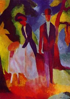 Lais Puzzle - August Macke - Leute am blauen See - 1.000 Teile