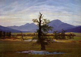 Lais Puzzle - Caspar David Friedrich - Einsamer Baum (Dorflandschaft bei Morgenbeleuchtung, Harzlandschaft) - 1.000 Teile