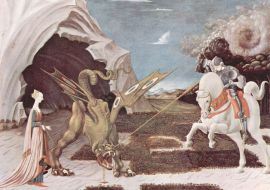 Lais Puzzle - Paolo Uccello - Hl. Georg im Kampf mit dem Drachen - 1.000 Teile