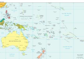Lais Puzzle - Landkarte Ozeanien - 1.000 Teile