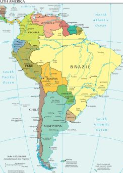 Lais Puzzle - Landkarte Südamerika - 500 Teile