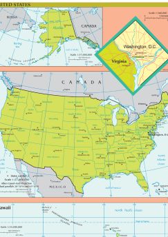 Lais Puzzle - Landkarte USA - 1.000 Teile