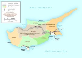 Lais Puzzle - Landkarte Zypern Verwaltung - 1.000 Teile