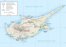 Lais Puzzle - Physische Landkarte Zypern - 1.000 Teile