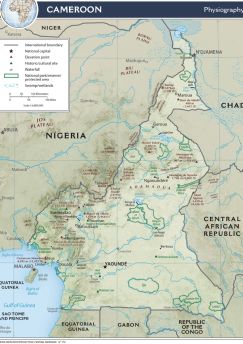 Lais Puzzle - Physische Landkarte Kamerun - 1.000 Teile