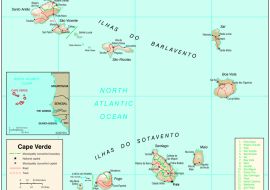 Lais Puzzle - Physische Landkarte Kap Verden - 1.000 Teile