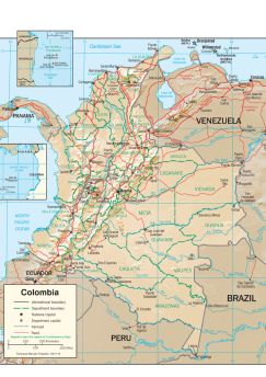 Lais Puzzle - Physische Landkarten Kolumbien - 1.000 Teile