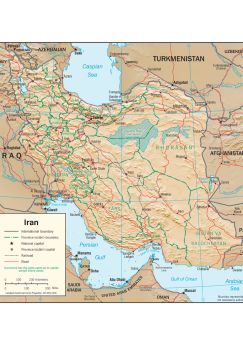 Lais Puzzle - Physische Landkarte Iran - 1.000 Teile