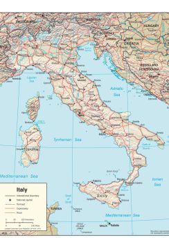 Lais Puzzle - Physische Landkarte Italien - 500 Teile