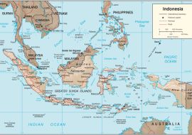 Lais Puzzle - Physische Landkarte Indonesien - 1.000 Teile