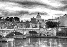 Lais Puzzle - Rom schwarz weiß - 1.000 Teile